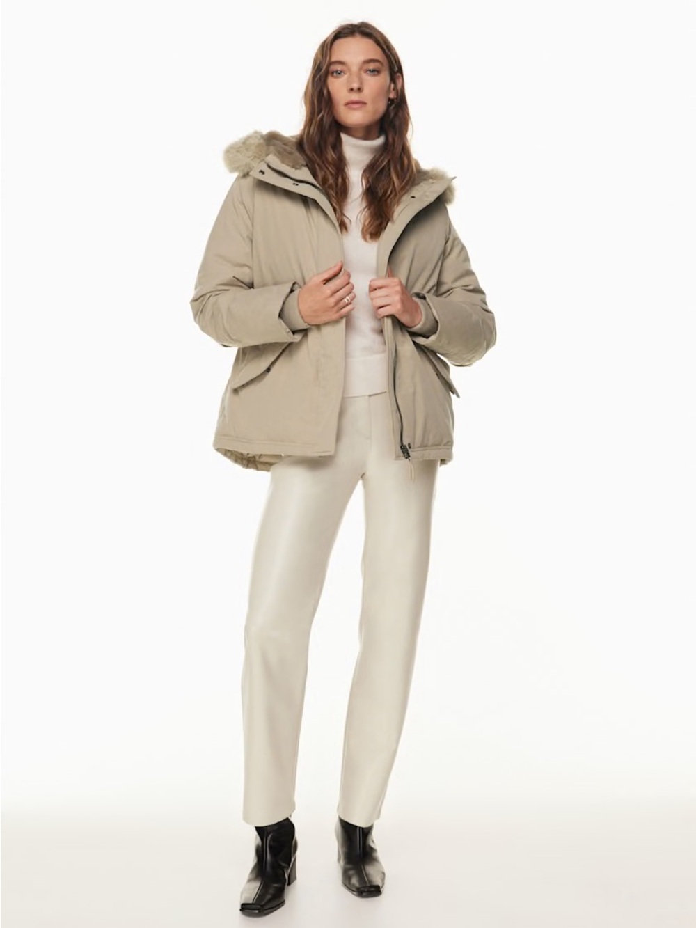 Wilfred Fluent Taupe Mont Blanc Parka